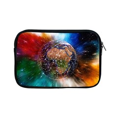 Network Earth Block Chain Globe Apple Ipad Mini Zipper Cases