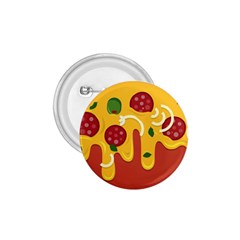 Pizza Topping Funny Modern Yellow Melting Cheese And Pepperonis 1 75  Buttons by genx