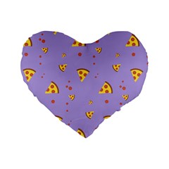 Piazza Pattern Violet 13k Piazza Pattern Violet Background Only Standard 16  Premium Flano Heart Shape Cushions by genx