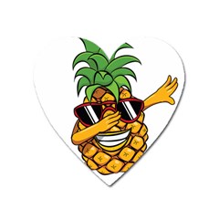 Dabbing Pineapple Sunglasses Shirt Aloha Hawaii Beach Gift Heart Magnet by SilentSoulArts