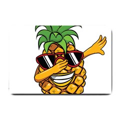 Dabbing Pineapple Sunglasses Shirt Aloha Hawaii Beach Gift Small Doormat  by SilentSoulArts