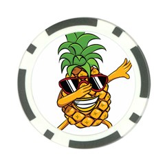 Dabbing Pineapple Sunglasses Shirt Aloha Hawaii Beach Gift Poker Chip Card Guard by SilentSoulArts