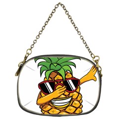 Dabbing Pineapple Sunglasses Shirt Aloha Hawaii Beach Gift Chain Purse (two Sides) by SilentSoulArts