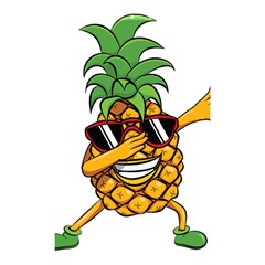 Dabbing Pineapple Sunglasses Shirt Aloha Hawaii Beach Gift Shower Curtain 48  X 72  (small) 