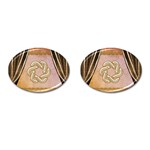 Decorative Celtic Knot Cufflinks (Oval) Front(Pair)
