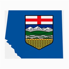 Flag Map Of Alberta Small Glasses Cloth by abbeyz71