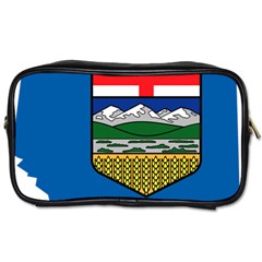 Flag Map Of Alberta Toiletries Bag (two Sides) by abbeyz71