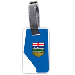 Flag Map Of Alberta Luggage Tags (one Side)  by abbeyz71