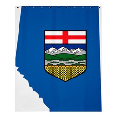 Flag Map Of Alberta Shower Curtain 60  X 72  (medium)  by abbeyz71