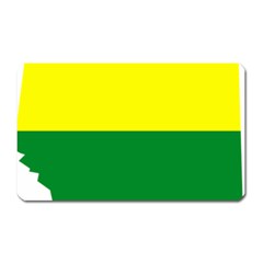 Lgbt Flag Map Of Alberta Magnet (rectangular) by abbeyz71