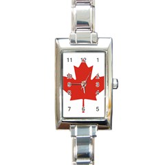 National Flag Of Canada Rectangle Italian Charm Watch by abbeyz71