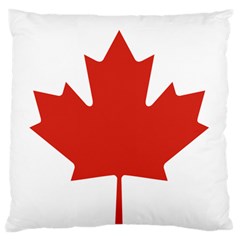 National Flag Of Canada Large Flano Cushion Case (two Sides) by abbeyz71