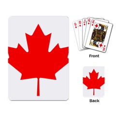 National Flag Of Canada Playing Cards Single Design by abbeyz71