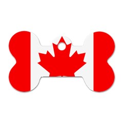 National Flag Of Canada Dog Tag Bone (one Side) by abbeyz71