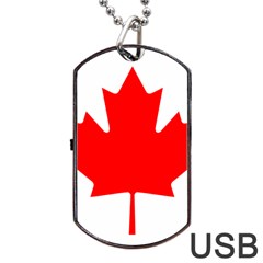 National Flag Of Canada Dog Tag Usb Flash (two Sides) by abbeyz71