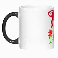 Flowers And Cute Phrase Pencil Drawing Morph Mugs by dflcprintsclothing