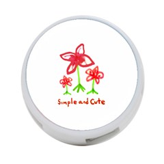 Flowers And Cute Phrase Pencil Drawing 4-port Usb Hub (one Side) by dflcprintsclothing