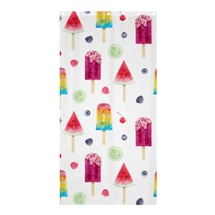 Popsicle Juice Watercolor With Fruit Berries And Cherries Summer Pattern Shower Curtain 36  X 72  (stall)  by genx