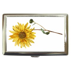 Sunflower - Vintage Cigarette Money Case by WensdaiAmbrose