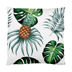 Pineapple Tropical Jungle Giant Green Leaf Watercolor Pattern Standard Cushion Case (one Side) by genx