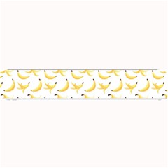 Yellow Banana And Peels Pattern With Polygon Retro Style Small Bar Mats by genx