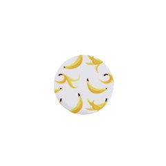 Yellow Banana And Peels Pattern With Polygon Retro Style 1  Mini Magnets by genx