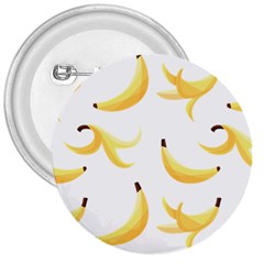 Yellow Banana And Peels Pattern With Polygon Retro Style 3  Buttons by genx