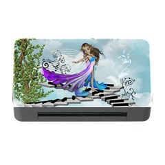 Cute Fairy Dancing On A Piano Memory Card Reader With Cf by FantasyWorld7