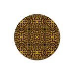 Leopard Stylise Rubber Round Coaster (4 pack)  Front