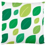 Leaves Green Modern Pattern Naive retro leaf organic Large Cushion Case (Two Sides) Front