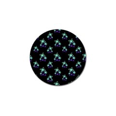 Dark Floral Drawing Print Pattern Golf Ball Marker (10 Pack) by dflcprintsclothing