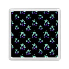 Dark Floral Drawing Print Pattern Memory Card Reader (square) by dflcprintsclothing