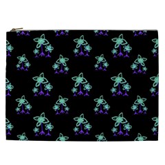 Dark Floral Drawing Print Pattern Cosmetic Bag (xxl) by dflcprintsclothing