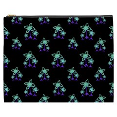 Dark Floral Drawing Print Pattern Cosmetic Bag (xxxl) by dflcprintsclothing