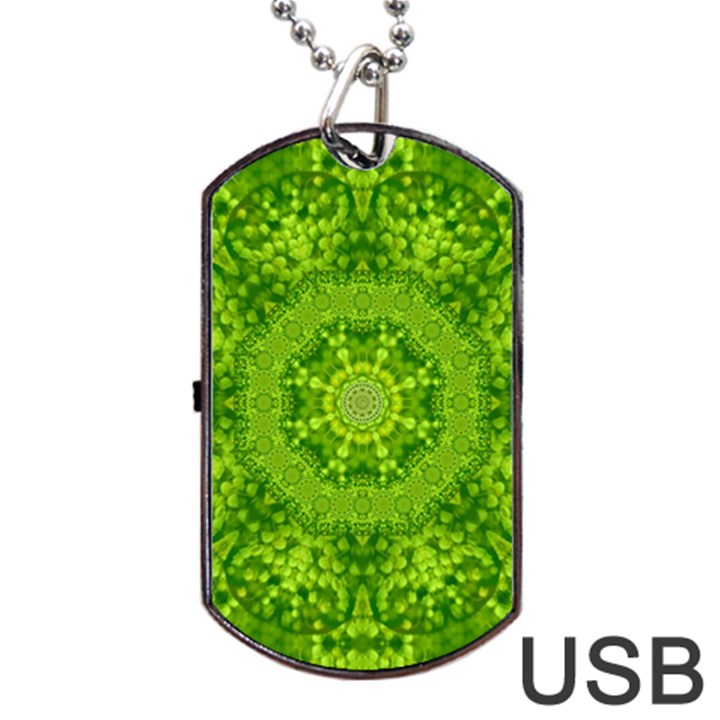 Spring Flower Joy Dog Tag USB Flash (Two Sides)