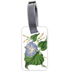 Blue Morning Glory -vintage Luggage Tags (two Sides) by WensdaiAmbrose