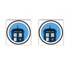 Doctor Who Tardis Cufflinks (square)