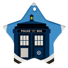 Doctor Who Tardis Star Ornament (two Sides)