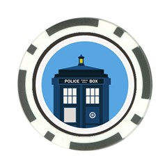 Doctor Who Tardis Poker Chip Card Guard