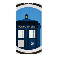 Doctor Who Tardis Shower Curtain 36  X 72  (stall)  by Sudhe