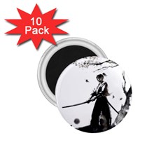 Japan Samurai Drawing   Warrior 1 75  Magnets (10 Pack) 