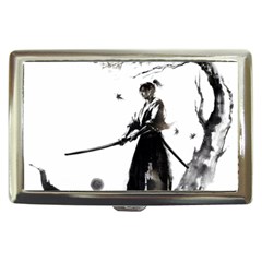 Japan Samurai Drawing   Warrior Cigarette Money Case by Sudhe