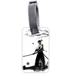 Japan Samurai Drawing   Warrior Luggage Tags (Two Sides) Back