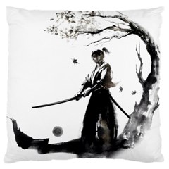 Japan Samurai Drawing   Warrior Large Cushion Case (one Side)