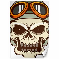 Motorcycle Helmet Skull Clip Art Cranial Skeleton Canvas 20  X 30  by Sudhe