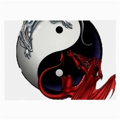 Yin And Yang Chinese Dragon Large Glasses Cloth (2-side)