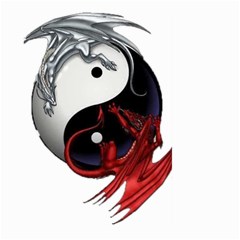 Yin And Yang Chinese Dragon Large Garden Flag (two Sides) by Sudhe