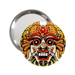 Bali Barong Mask Euclidean Vector Chiefs Face 2 25  Handbag Mirrors