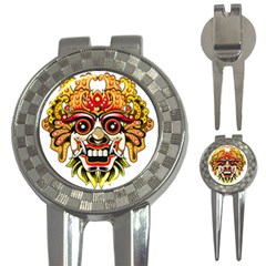 Bali Barong Mask Euclidean Vector Chiefs Face 3-in-1 Golf Divots