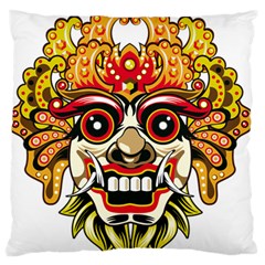 Bali Barong Mask Euclidean Vector Chiefs Face Large Cushion Case (two Sides)